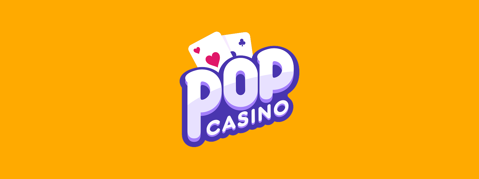 Pop Casino banner i orange