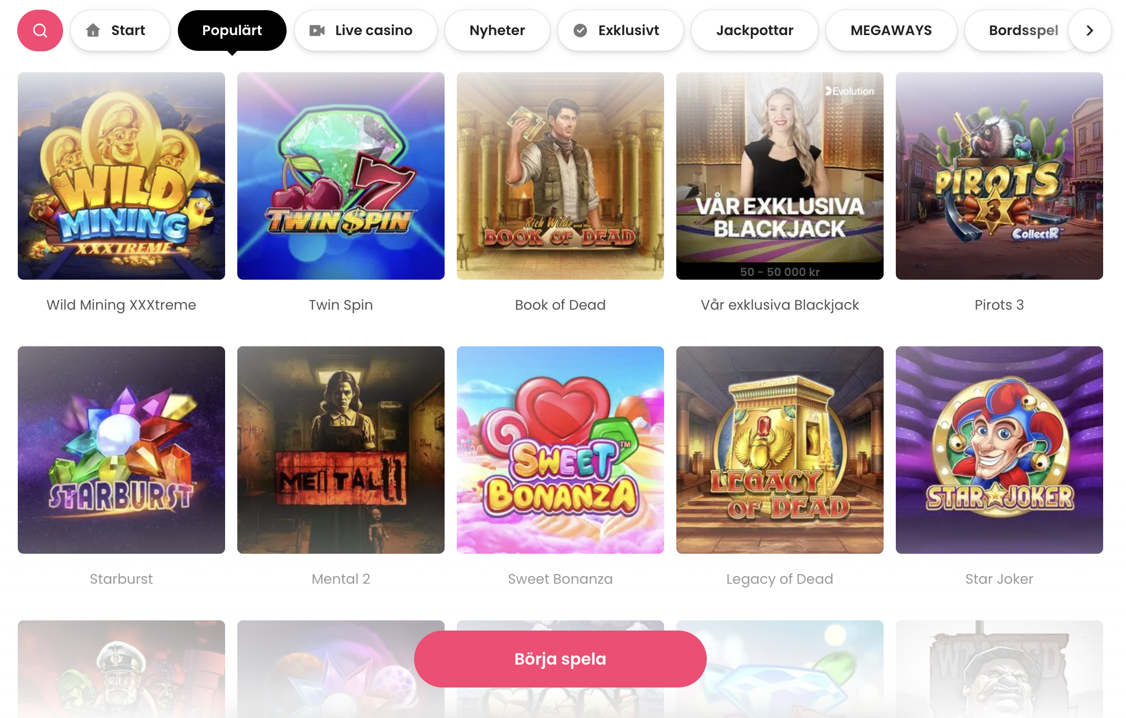 Jublas slot spel