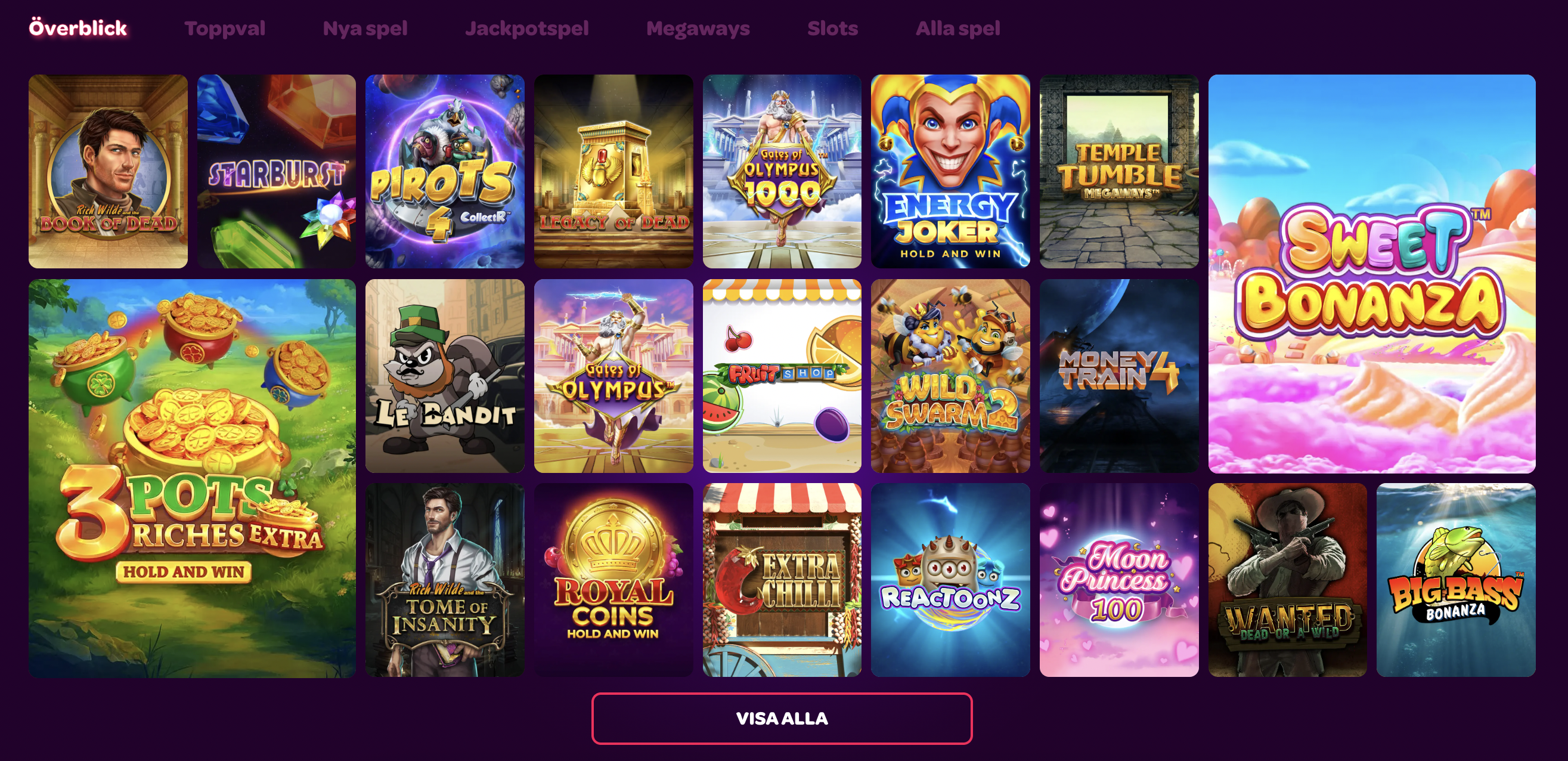 Cherry Casino uttbud