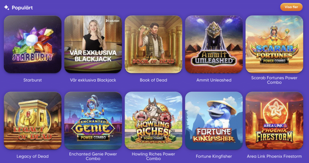 Pop casinos slots-erbjudande