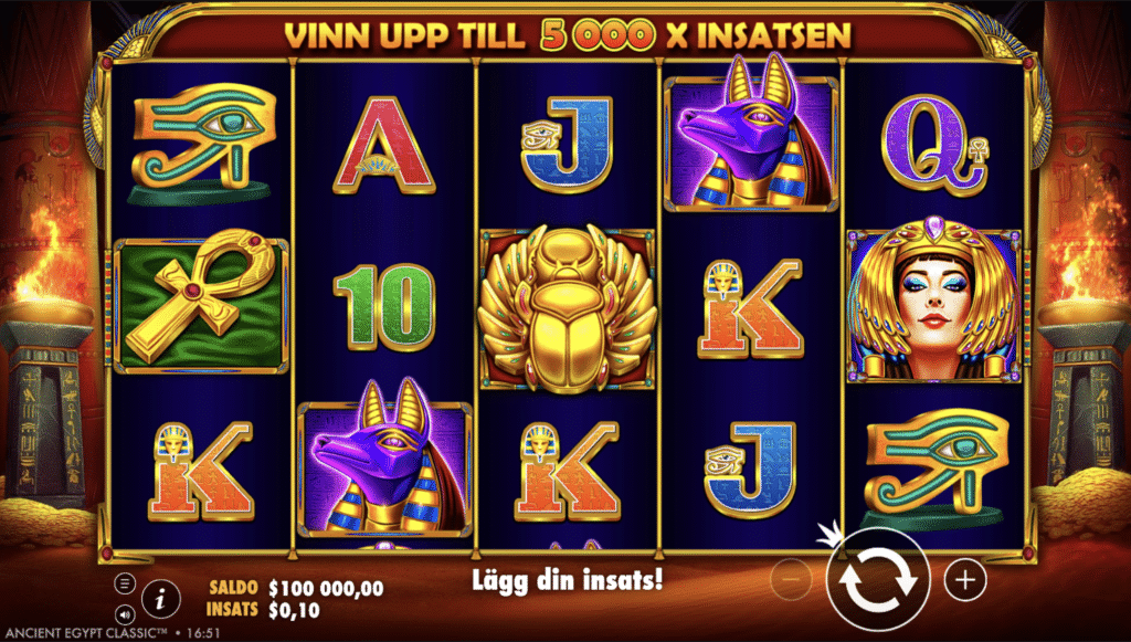 Bild på casinospelet Ancient Egypt Classic