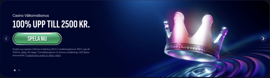 Swiper Casino välkomstbonus