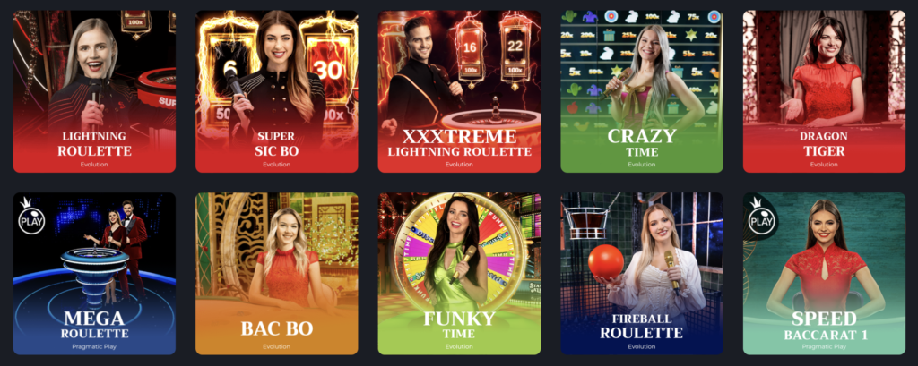 HunnyPlay live casino