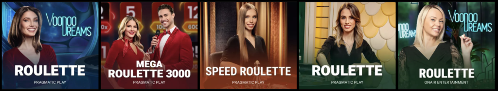 VoodooDreams Live casino