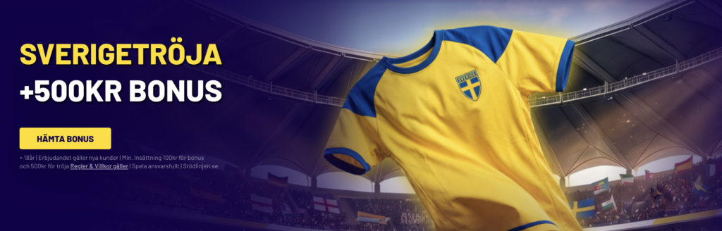 Spelklubben bonus Sverige tröja
